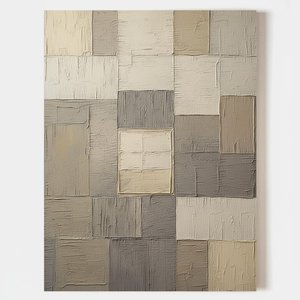 Monolithic Fragments In Neutral Relief: A Meditative Study Of Textured Earth Tones — David Moreau