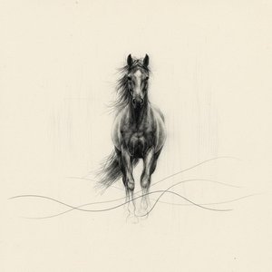Monolito Etereo: Uno Studio Meditativo Della Grazia Nel Carboncino E Nel Vuoto Infinito — Christian Noiret