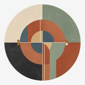 Equilibrio Celeste: Uno Studio Meditativo Di Armonia Geometrica E Risonanza Tonale Terrosa