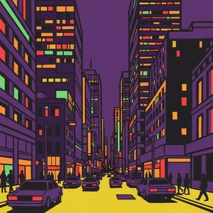 Geometria Notturna: Una Visione Monumentale Di Simmetria Urbana E Luce Di Mezzanotte