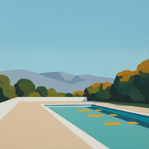 Serene Geometric Horizons: A Singular Study of Minimalist Landscape and Silent Stillness