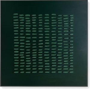 Rhythmic Echoes In Forest Green: A Meditative Study Of Organic Geometric Order — Laurent Vionnet