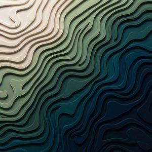 Ätherische Gezeiten In Mitternachtsblau: Eine Singuläre Studie In Heiterem Topografischem Fluss