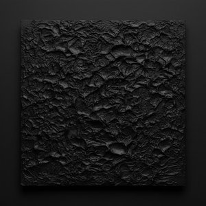 Monolithischer Obsidian: Eine Singuläre Studie Primordialer Textur Und Schattierter Topografie