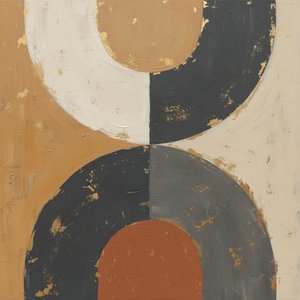 Archi Eterni In Ocra E Carbone: Uno Studio Monumentale Di Senza Tempo Armonia Terrena