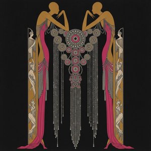 Silhouette Specchiate Tra Mandala Dorati E Perline Magenta — Valentin Laurent De Courcey
