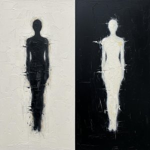 Spectral Duality: An Inverted Monochromatic Study of Shadowed Silhouettes and Textured Light