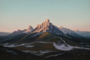 Ethereal Ascent: The Gilded Ridge — Jacques Villedieu