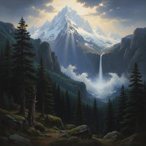 Ethereal Descent: The Radiant Summit
