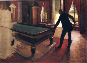Billiards — Gustave Caillebotte