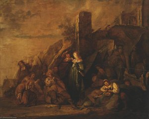 Halt Of Travellers Among Ruins — Pieter Jacobsz Codde