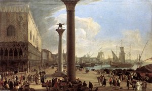 The Wharf, Looking Toward The Doge's Palace — Luca Carlevaris