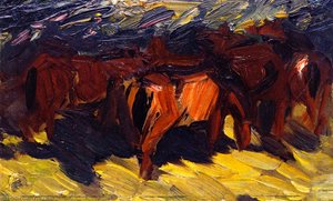Sketch of Horses III