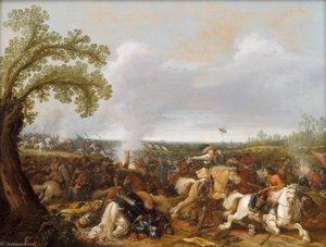 King Gustav Adolf Ii Of Sweden In The Battle Of Lutzen, 1632 — ヤン・アッセリン