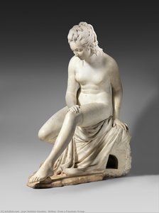 Bather (aus Einer Brunnen-gruppe) — Jean-antoine Houdon