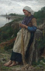 A Fisherman's Daughter — Jules Adolphe Aimé Louis Breton