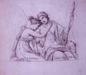 Telemachus Und Eucharis — Jacques-louis David