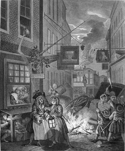 Los Cuatro Tiempos Del Día: Noche — William Hogarth