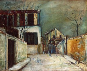 Rue Du Mont Cenis In The Snow — Maurice Utrillo