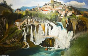 Waterfall At Jajce