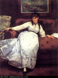 Repose Study Of Berthe Morisot — Édouard Manet