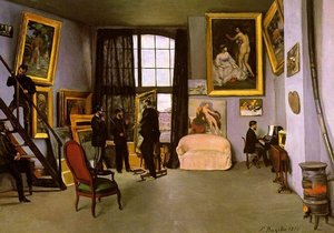 The Artist's Studio, Rue De La Condamine — Frédéric Bazille
