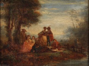 Scena In Un Parco — Jean-françois Millet
