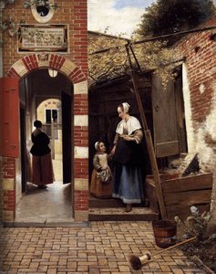 Der Innenhof Eines Hauses In Delft — Pieter De Hooch
