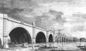 London: Westminster Bridge Under Repair — Canaletto