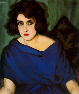 Portrait De Jeune Femme En Bleu — Tamara De Lempicka