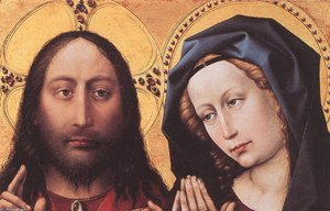 Blessing Christ And Praying Virgin — Robert Campin (master Of Flemalle)