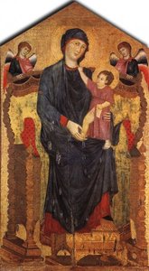 Madonna Enthroned With The Child And Two Angels — Cimabue