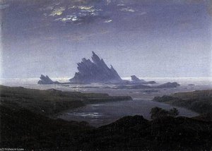 Rocky Reef On The Sea Shore — Caspar David Friedrich