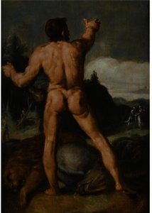 Hercules Slaying The Lion — Cornelis Cornelisz Van Haarlem