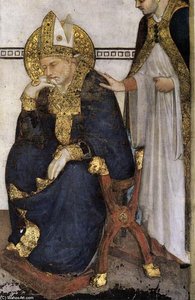 Meditation (detail) — Simone Martini