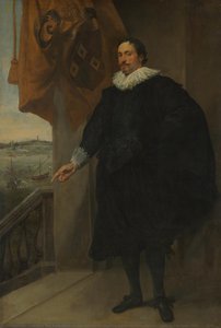 Portrait Of A Nobleman, Possibly Adriaan Van Der Borcht, Anthony Van Dyck, 1634 - C. 1635 — Sir Anthony Van Dyck