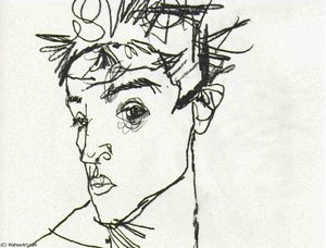 Autorretrato — Egon Schiele