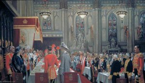 The Coronation Luncheon At The Guildhall, London, 19 May 1937, The Toast To The King — Frank O. Salisbury