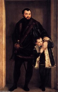 Ritratto Di Conte Giuseppe Da Porto Con Suo Figlio Adriano — Paolo Veronese
