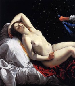 Danaë (detail) — Artemisia Gentileschi