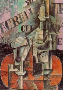 Tisch In Einem Café (pernod-flasche) — Pablo Picasso