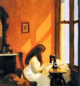 Chica Ante Una Máquina De Coser — Edward Hopper