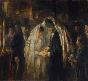 Jewish Wedding, Jozef Israëls, 1903 — Jozef Israëls