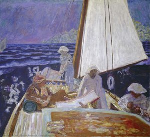 Signac And His Friends In The Sailing Boat — Pierre Bonnard