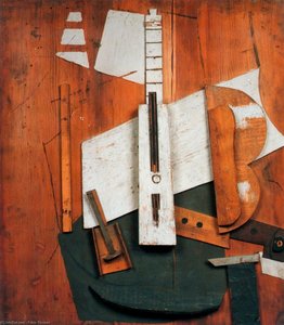 Guitarra Y Botella De ''bass'' — Pablo Picasso