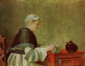 The Tea Drinker — Jean-baptiste-siméon Chardin