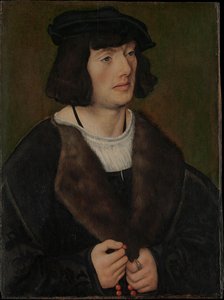 Porträt Eines Mannes Mit Einem Rosenkranz — Lucas Cranach Der Ältere