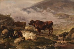 Among The Cumberland Mountains - Mist Clearing Off — Thomas Sidney Cooper