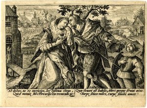 A Young Man Saying Farewell To A Lady — Crispijn Van De Passe