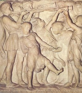 Cantoria: Oberstes Relief — Luca Della Robbia